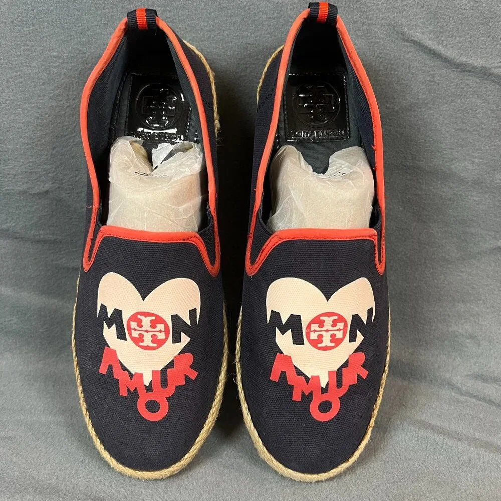 Tory Burch Mon Amour Espadrille sz 9β HTF color combo!